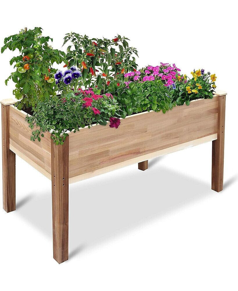 Jumbl raised Garden Bed Elevated Herb Planter for Growing Fresh Flower