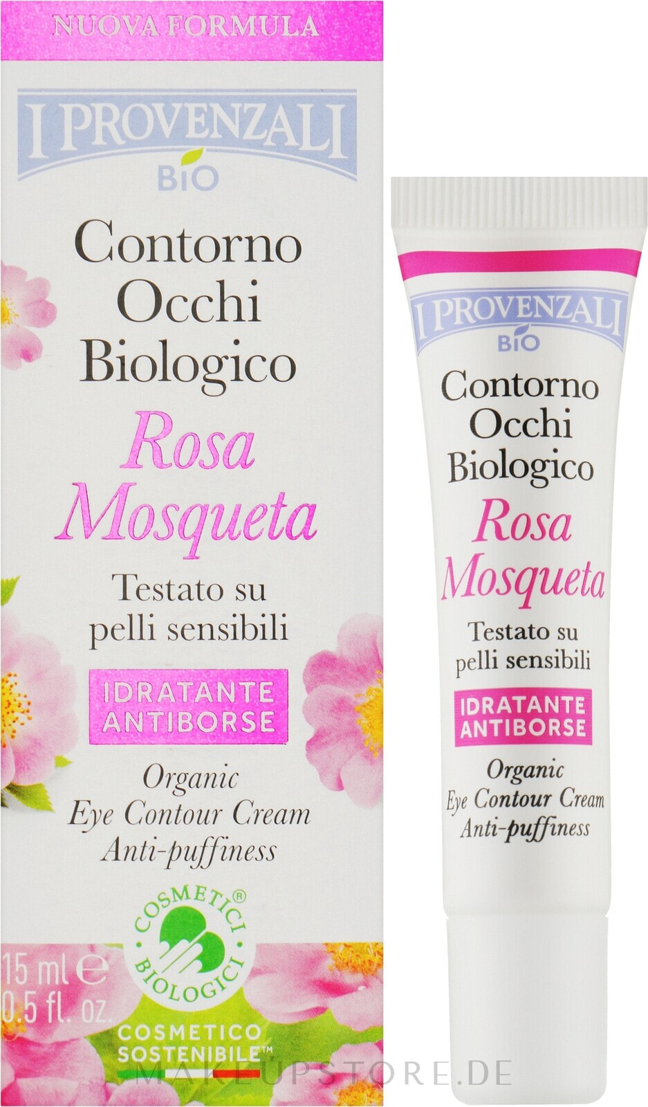 Creme für die Augenpartie - I Provenzali Rosa Mosqueta Organic Eye Contour Cream