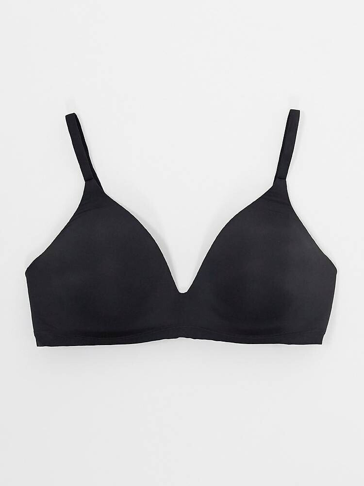 Sloggi WOW Comfort plunge push up bra in black