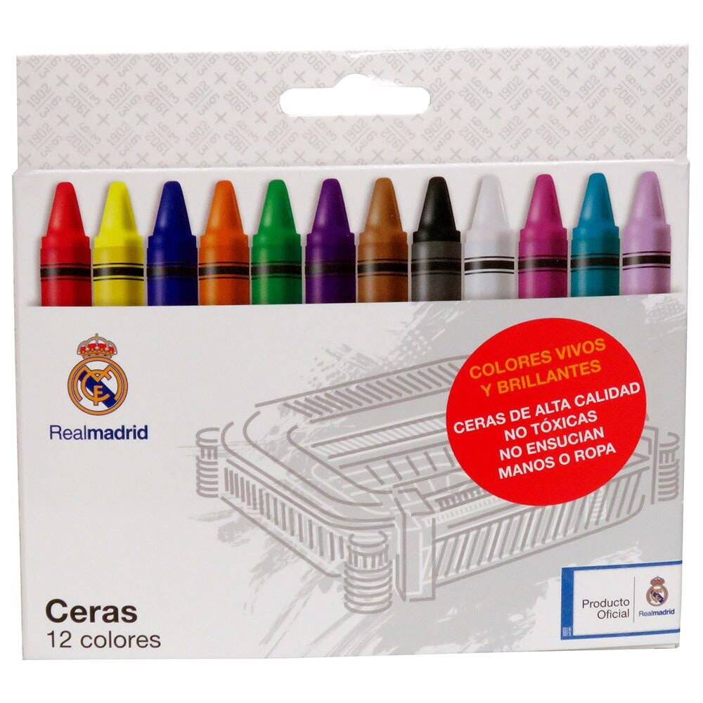 REAL MADRID 12 Color Crayons
