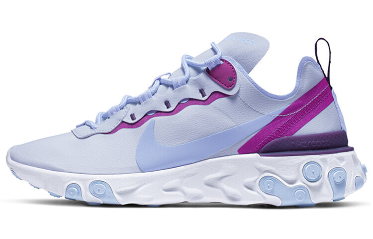 Nike React Element 55 舒适 耐磨 低帮 跑步鞋 女款 紫罗兰灰 / Кроссовки Nike React Element 55 BQ2728-008