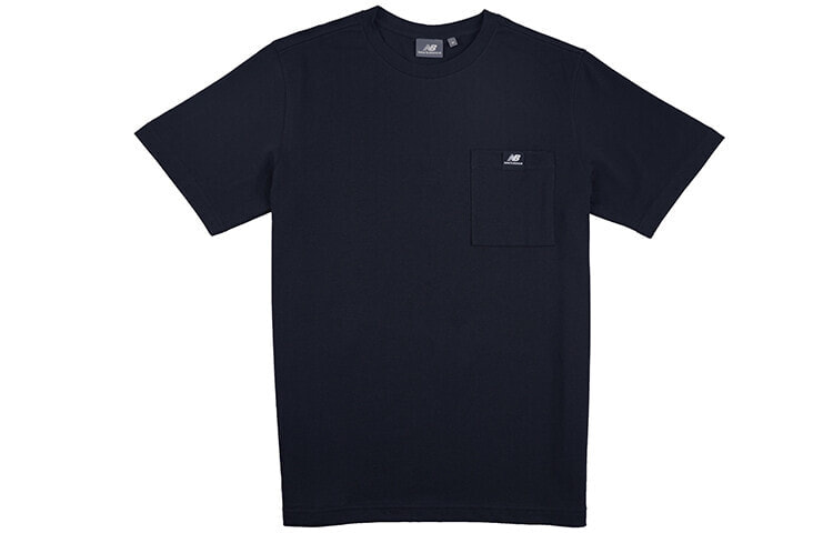 New Balance 胸前小口袋运动短袖T恤 国内版 情侣款 黑色 / Футболка New Balance NEA2E023-BK T