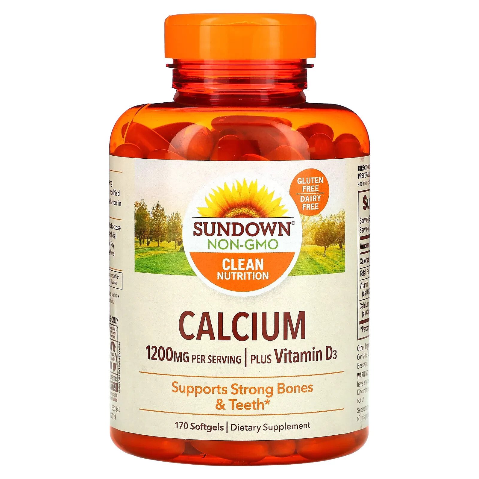 Calcium, Plus Vitamin D3, 1,200 mg, 60 Softgels (600 mg per Softgel)