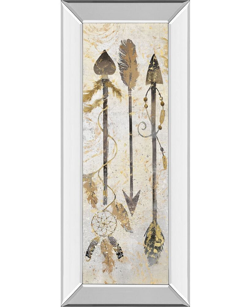 Classy Art tribal Arrows by Nan American Indian Mirrored Frame Print Wall Art - 18