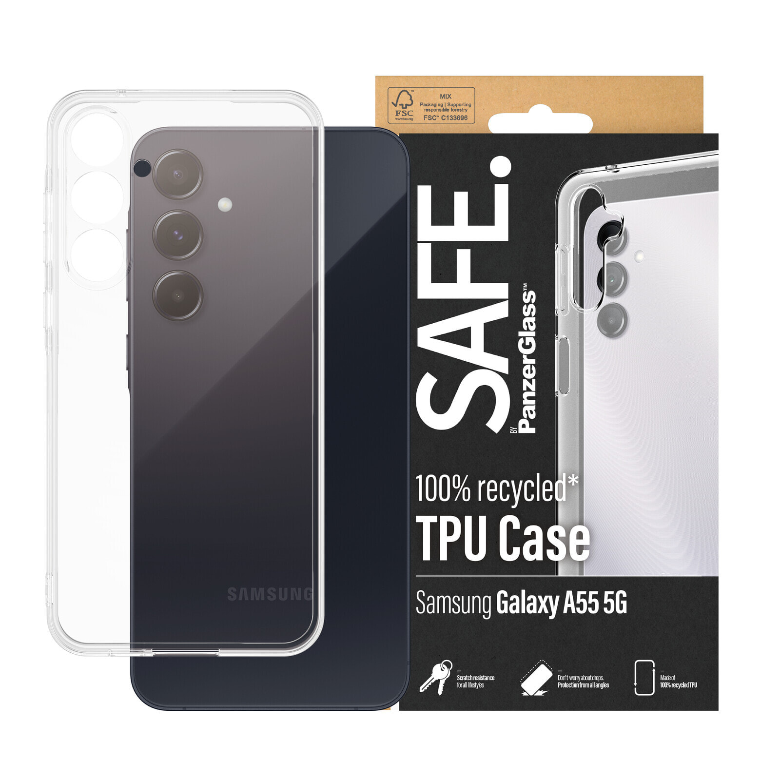 PanzerGlass SAFE. by Case Samsung New A54 5G clear чехол для мобильного телефона Крышка Прозрачный SAFE95691