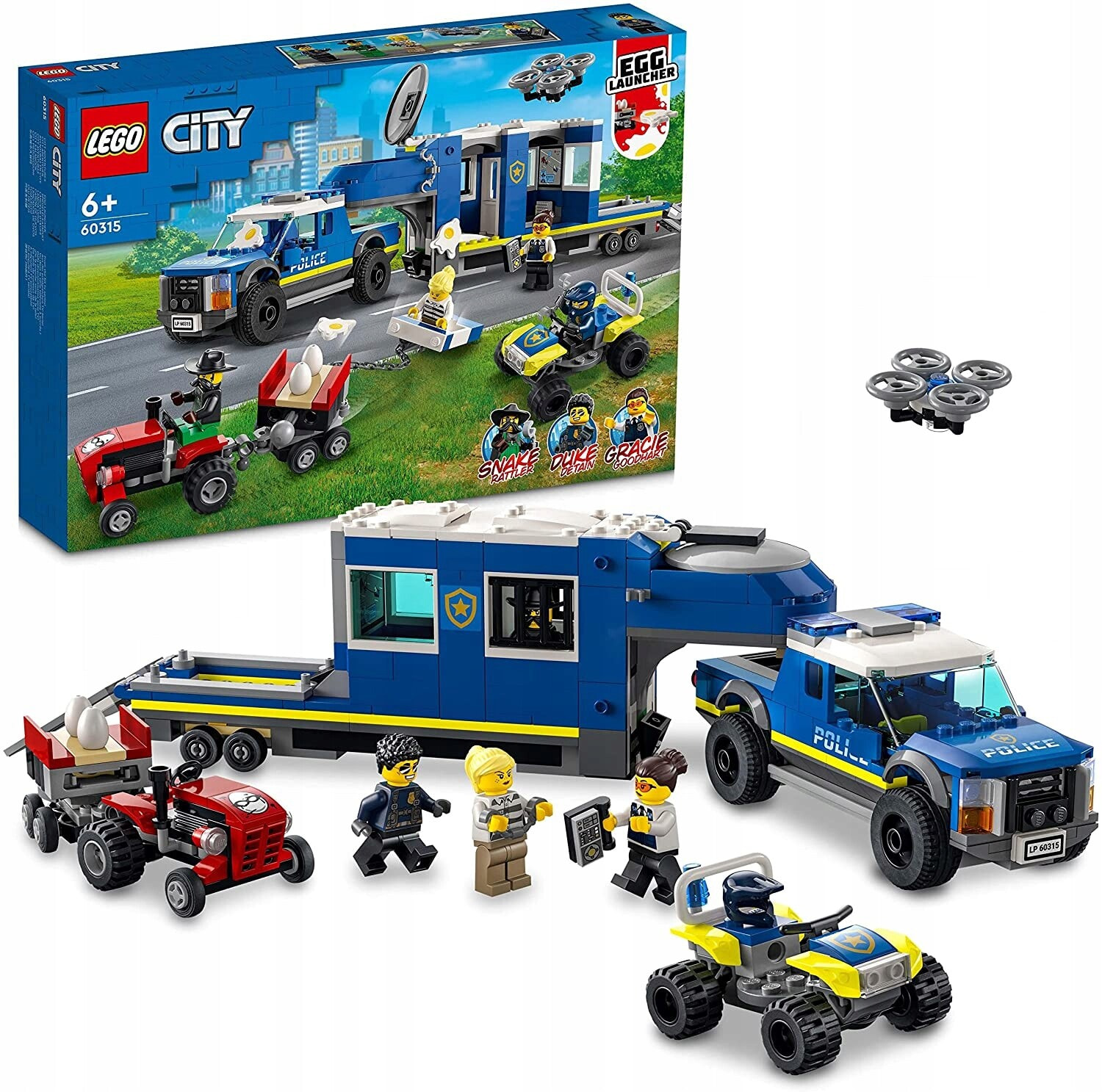 Конструктор LEGO City Police 60315 Полицейский мобильный командный трейлер  цвет разноцветный — купить недорого с доставкой, 15968861