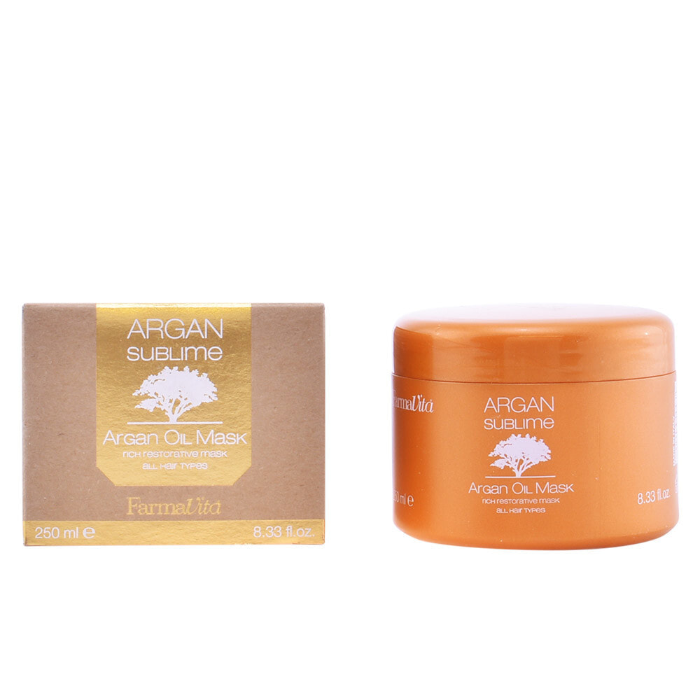 Farmavita Argan Sublime Hair Mask Восстанавливающая маска с аргановым маслом для всех типов волос 250 мл