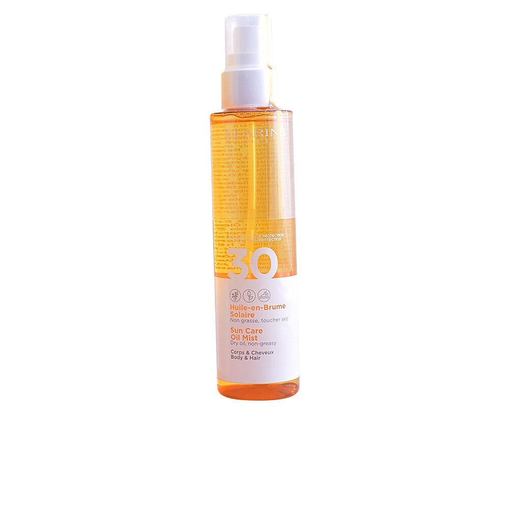 CLARINS Солнцезащитное масло-спрей для тела и волос SPF 30.