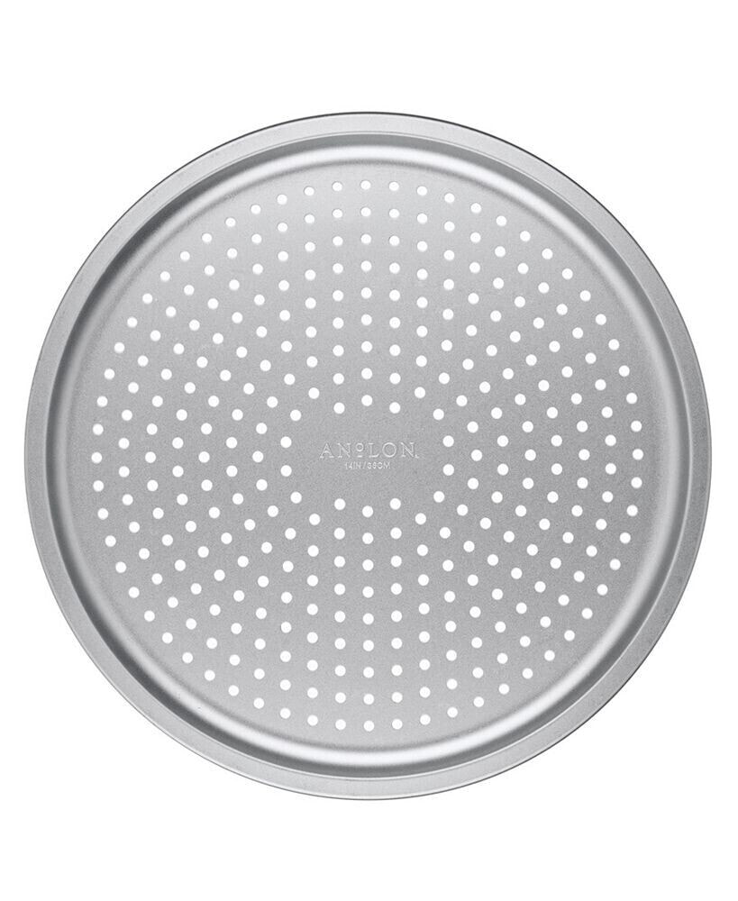 Anolon pro-Bake Bakeware Aluminized Steel Perforated Pizza Pan, 14