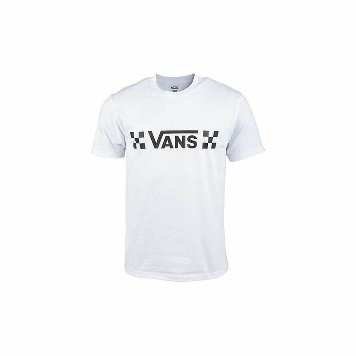 Men’s Short Sleeve T-Shirt Vans Drop V Check-B White