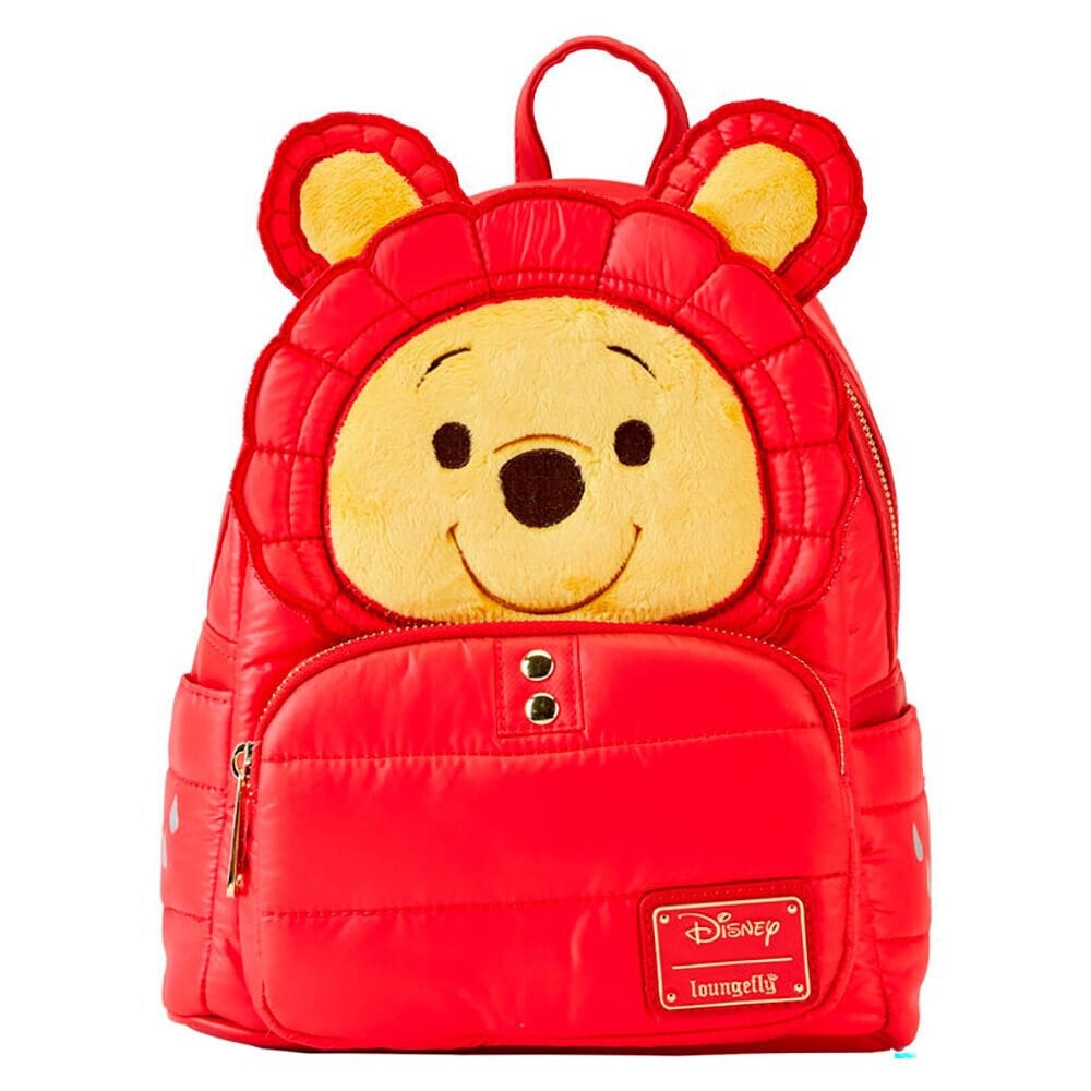 LOUNGEFLY Rainy Day Puffer Jacket Winnie The Pooh Backpack
