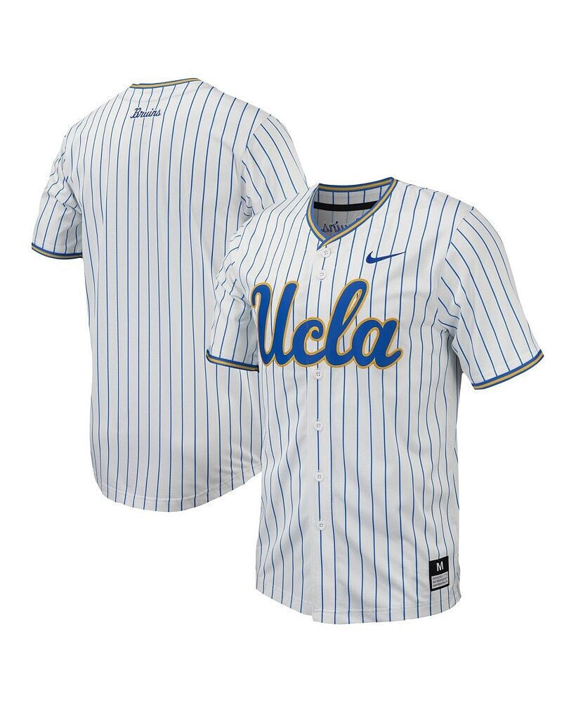 Nike men's White UCLA Bruins Pinstripe Replica Baseball Jersey