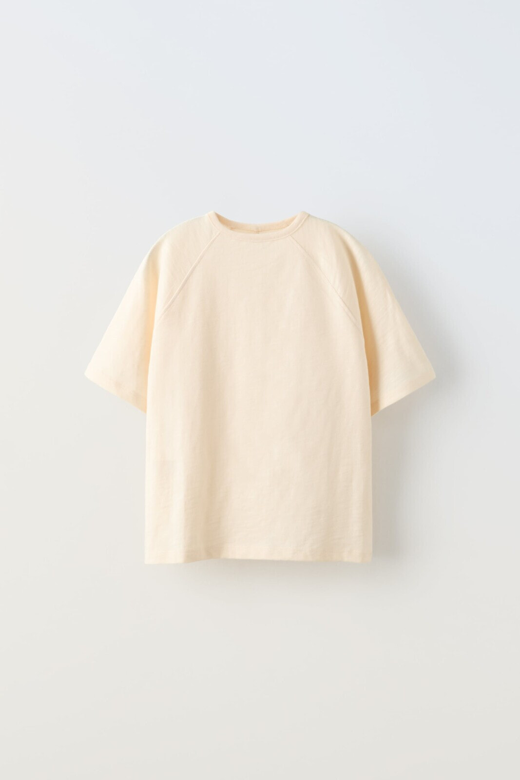 Slub knit raglan sleeve t-shirt