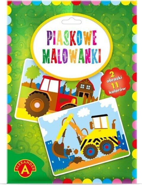 Alexander Piaskowe malowanki - Koparka i Traktor