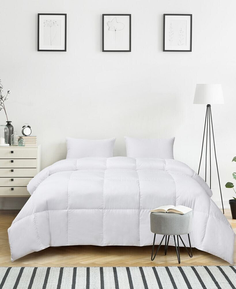 Ultra-Soft Nano-Touch All Season White Down Fiber Comforter, Twin