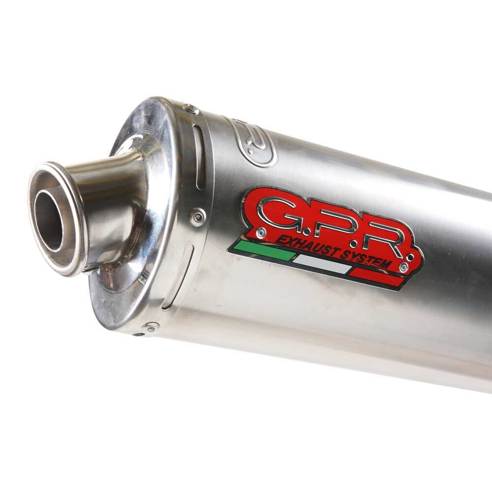 GPR EXHAUST SYSTEMS Tondo/Round Inox Double Bolt On Muffler ZX-7R ZX750F 01-02 Homologated