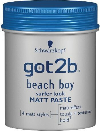 Воск или паста для укладки волос Schwarzkopf Got2b Beach Boy Pasta modelująca matująca 100 ml