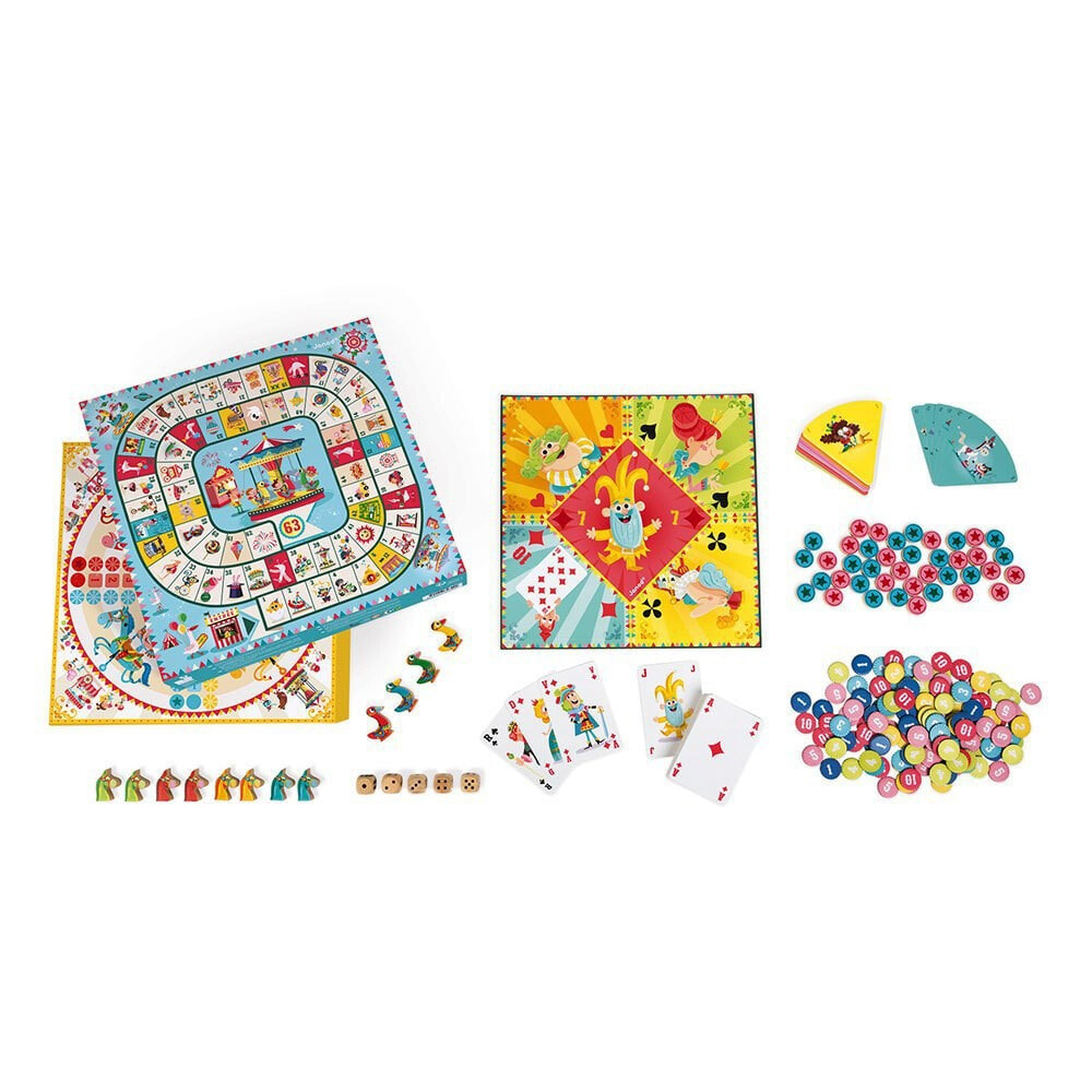 JANOD Carrousel Multi-Games Box Set Board Game