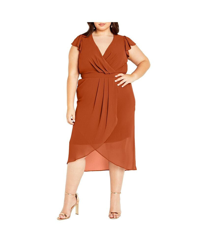 CITY CHIC plus Size Wrap Swing Dress