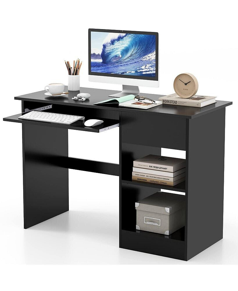 Costway computer Desk Home Office Workstation Study Laptop Table