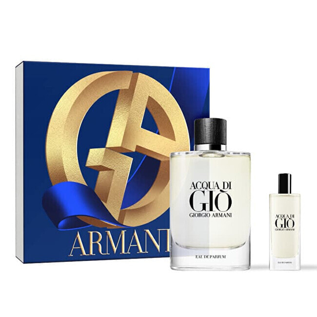 Acqua Di Gio Pour Homme - EDP 125 ml (plnitelná) + EDP 15 ml