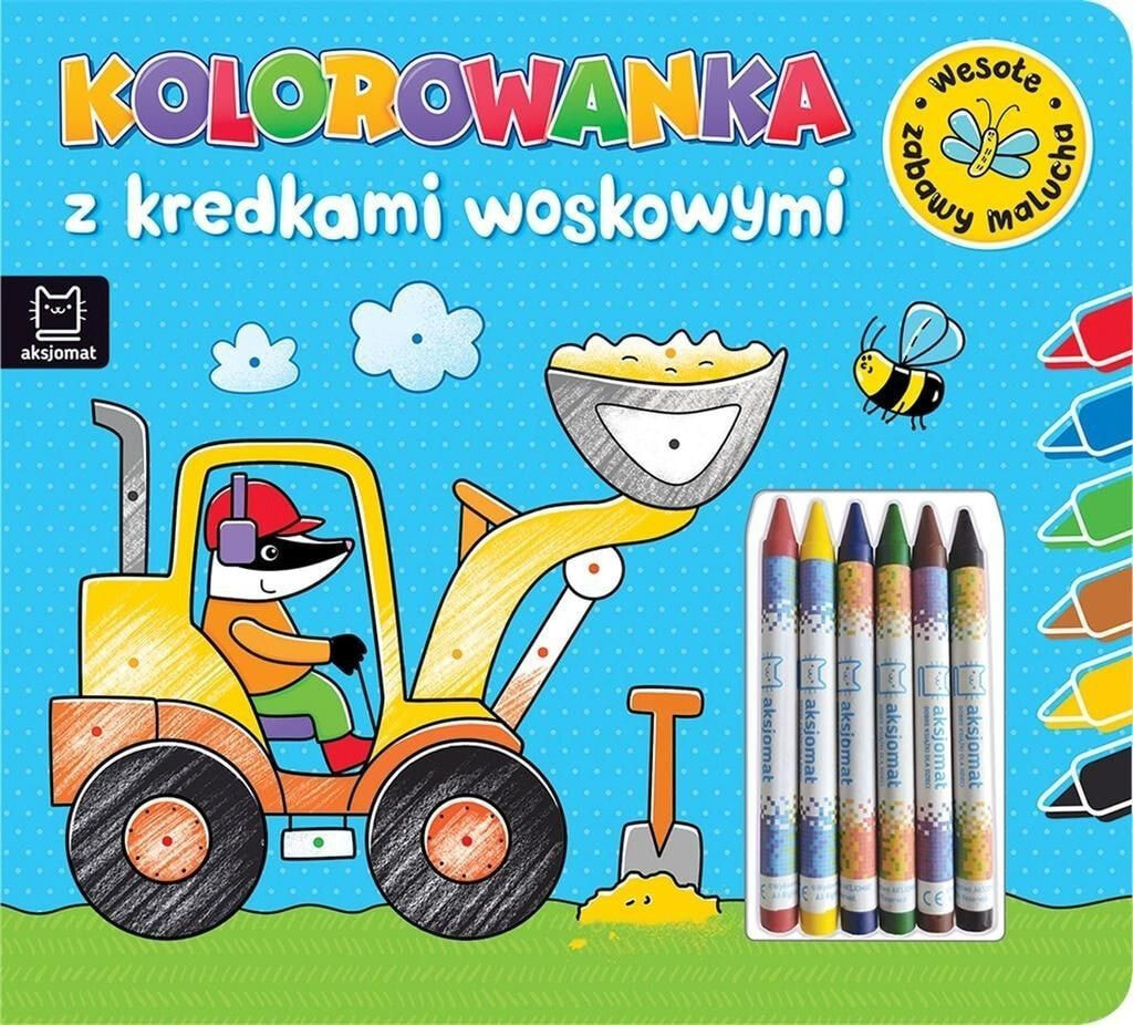 Раскраска для рисования Aksjomat Wesołe zabawy malucha. Książeczka niebieska