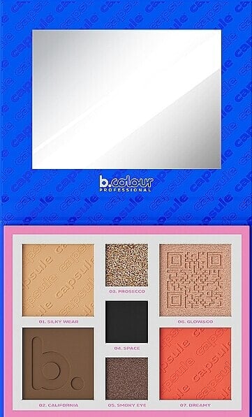 Palette für Gesicht und Augenkonturen - 7 Days B.Colour Capsule Palette For Face And Eyes Contouring