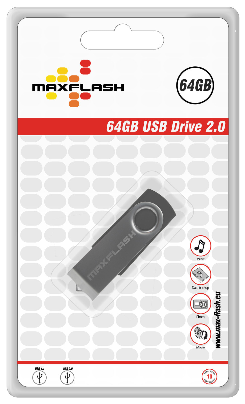 Memory Solution PD64GM-R USB флеш накопитель 64 GB USB тип-A