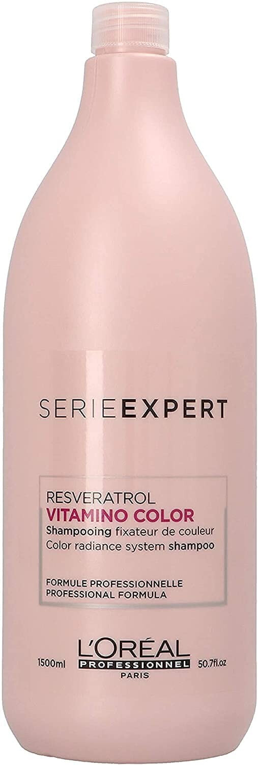 L'Oreal Paris Serie Expert Vitamino Color Shampoo Укрепляющий цвет шампунь, для окрашенных волос 1500 мл