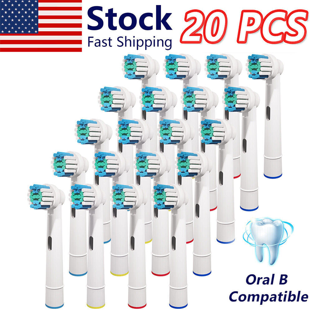 20Count Replacement Tooth Brush Heads Toothbrush Fit Oral B Braun Pro Health
