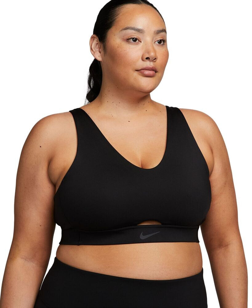 Nike plus Size Active Indy Plunge Cutout Medium-Support Padded Sports Bra