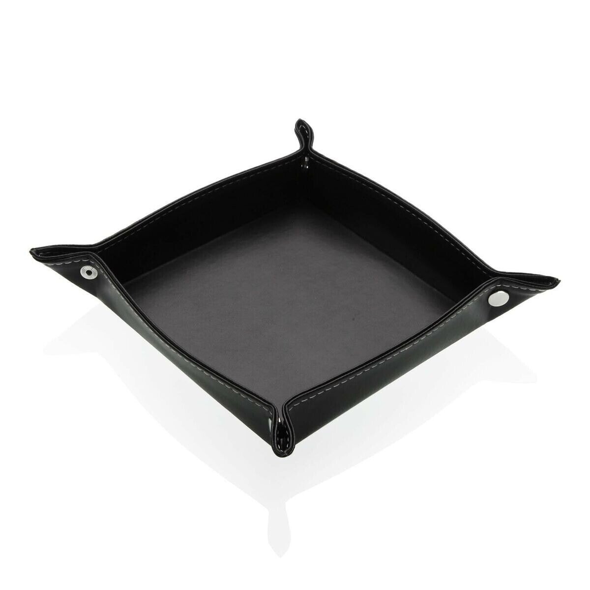 Valet Tray Versa Black 18 x 3,6 x 18 cm