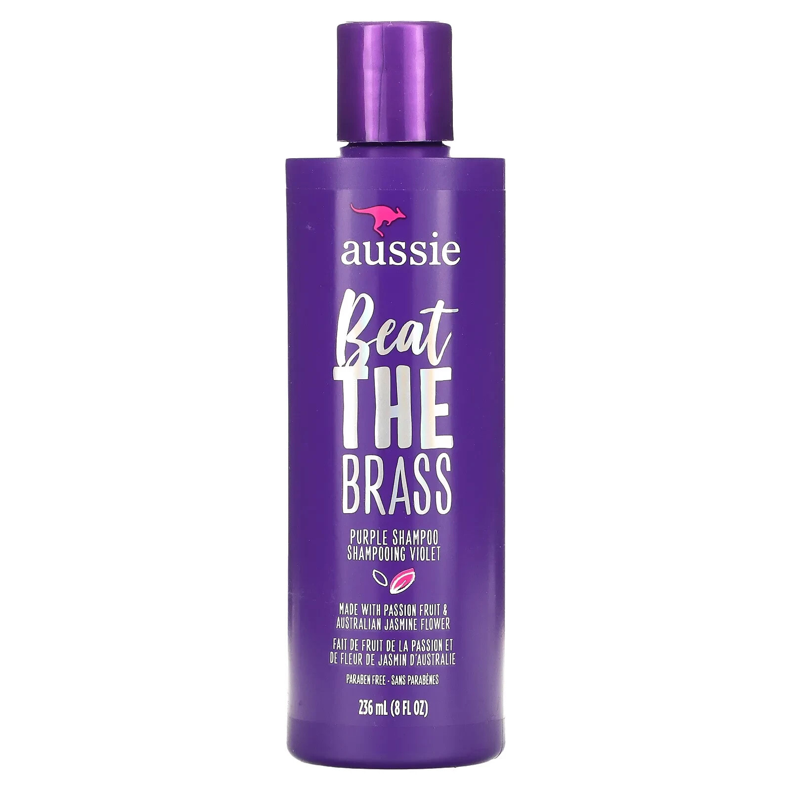 Aussie Beat The Brass Purple Shampoo Оттеночный шампунь нейтрализующий медные тона 236 мл