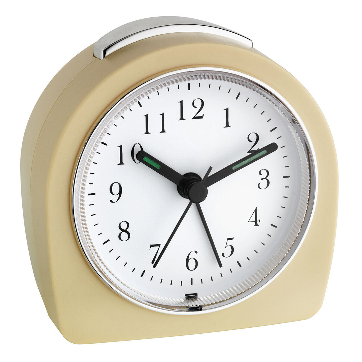 TFA Elektronischer Wecker beige - Quartz alarm clock - Beige - Plastic - Analog - Battery - AA