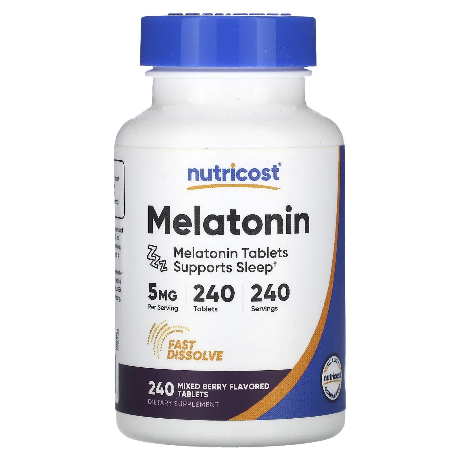 Melatonin, Mixed Berry, 5 mg, 240 Tablets