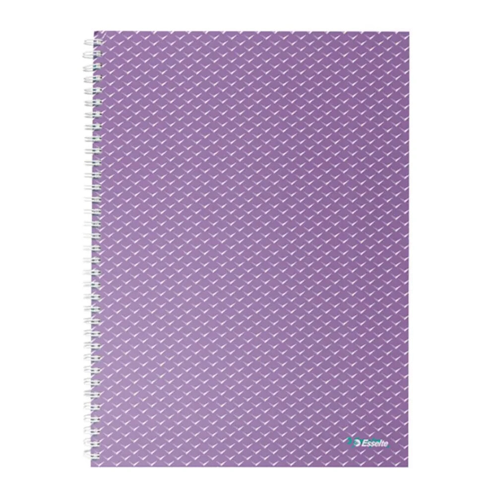 ESSELTE Wiro Cardboard Covers Color Breeze A4 Squared Notebook