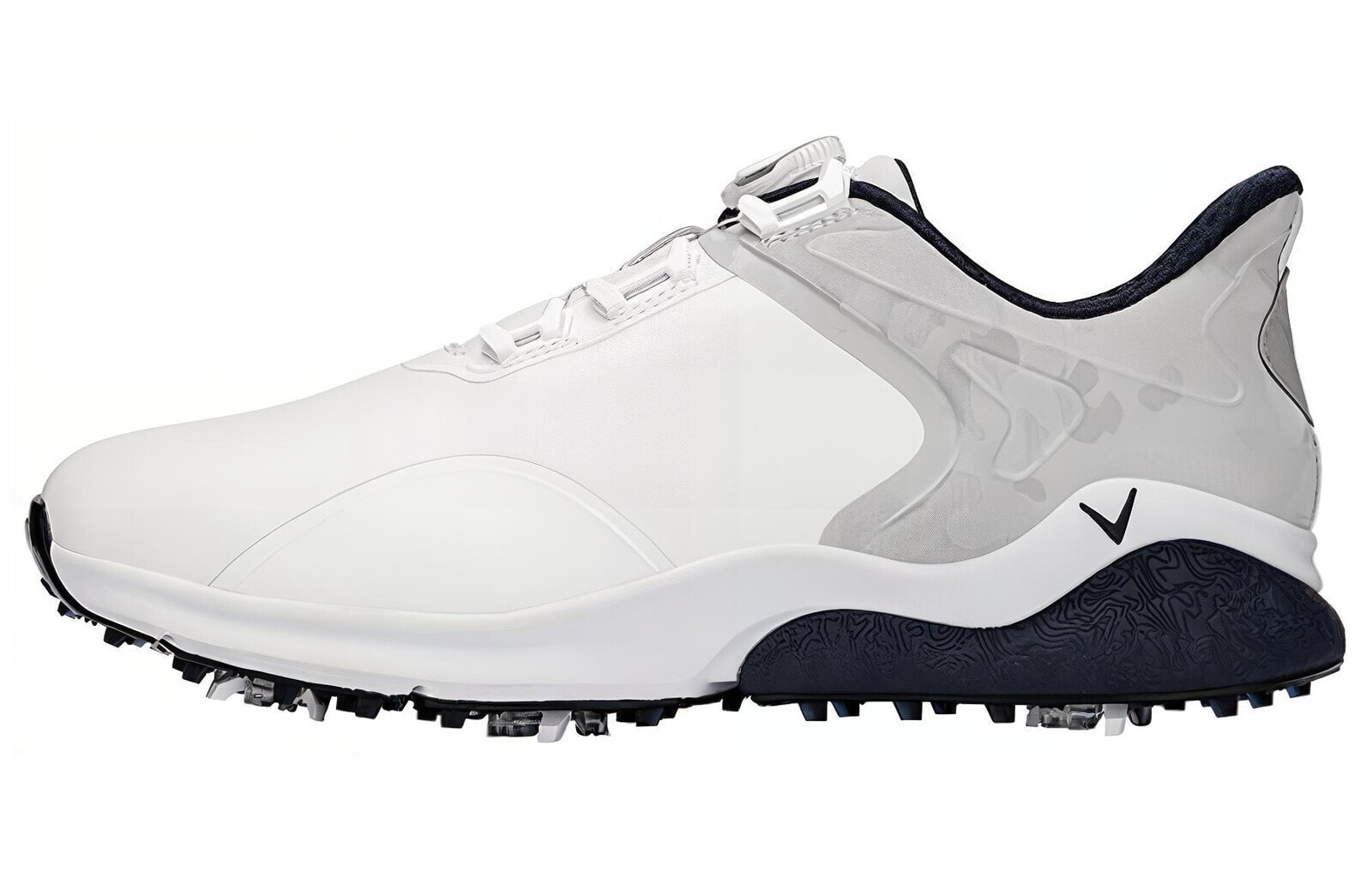 Callaway Golf Shoes Men Low-Top White Gray/Navy Blue