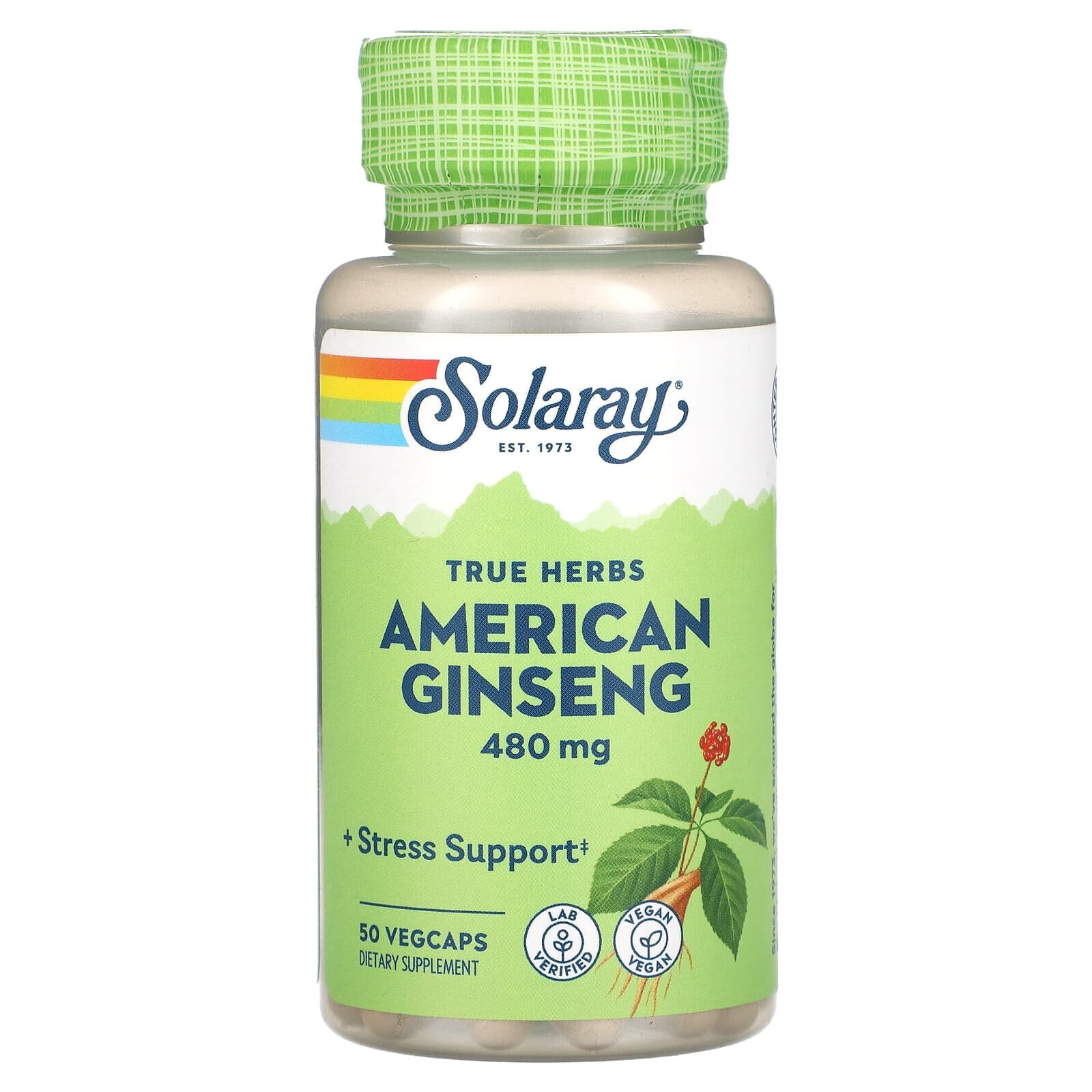 True Herbs, American Ginseng, 480 mg, 50 VegCaps