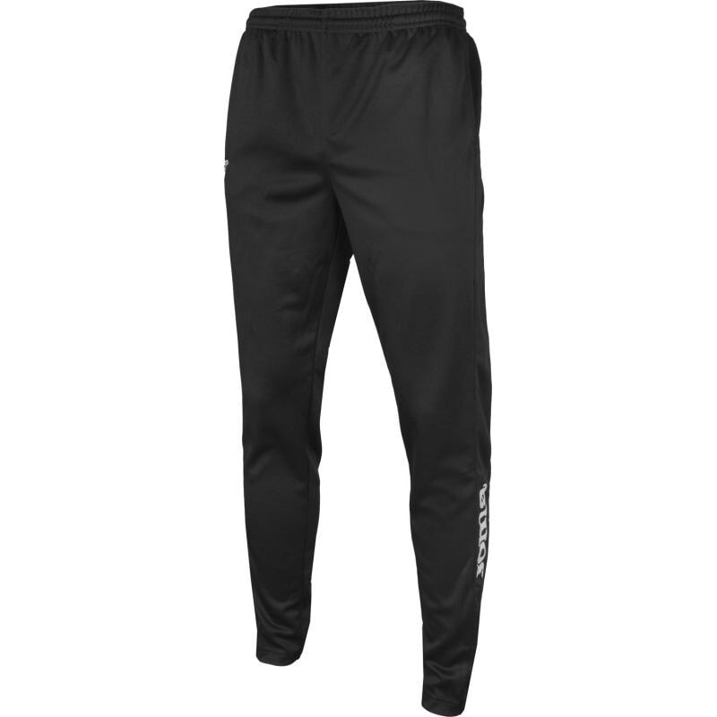 Мужские брюки спортивные черные зауженные летние  Joma Champion IV M 100761.100 football pants