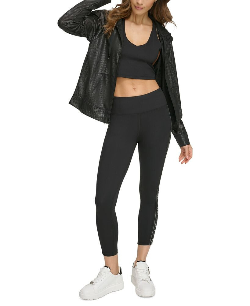 Women's Linear-Logo Full Length Leggings, XS-4X