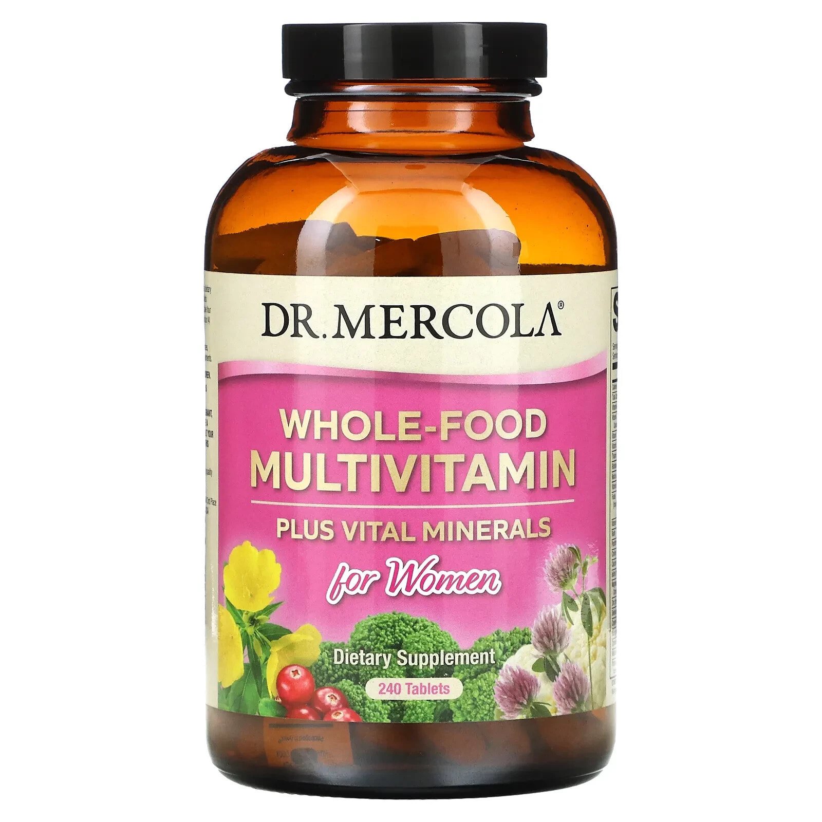 ДР. Меркола, Мультивитамины из цельных продуктов плюс необходимые микроэлементы для женщин, 240 таблеток
