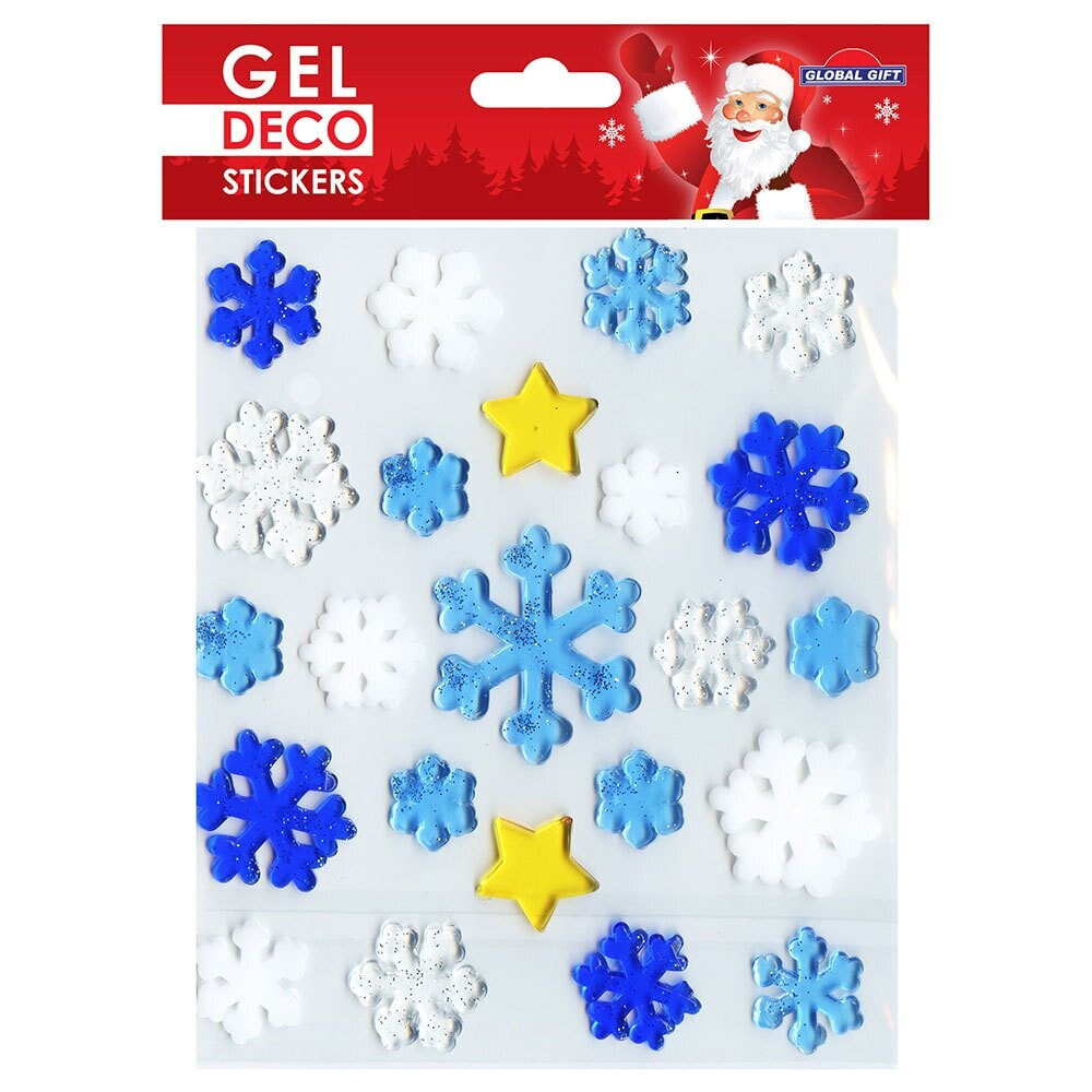 BANDAI Gel Deco Navidad Copos De Nieve Stickers