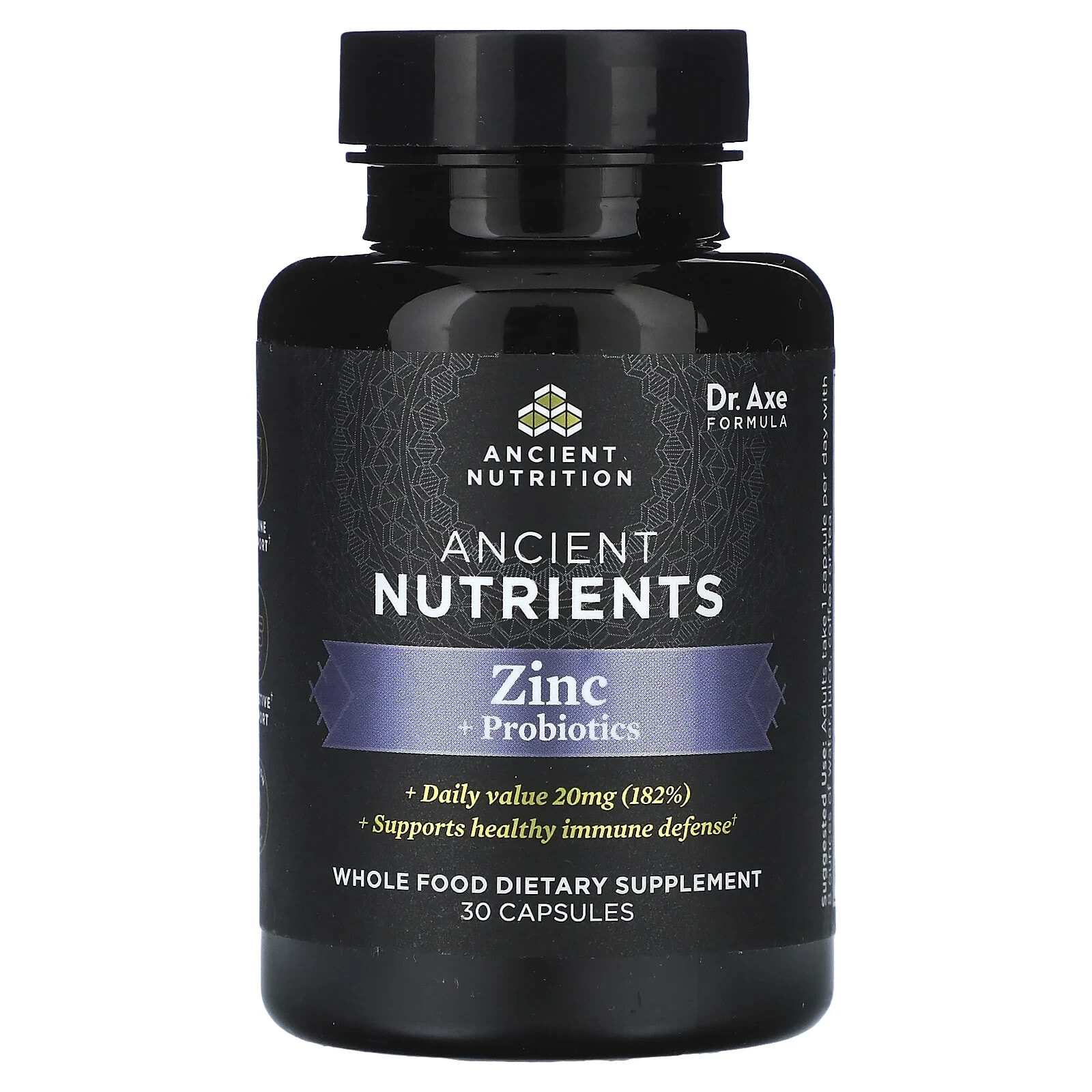 Zinc + Probiotics, 30 Capsules