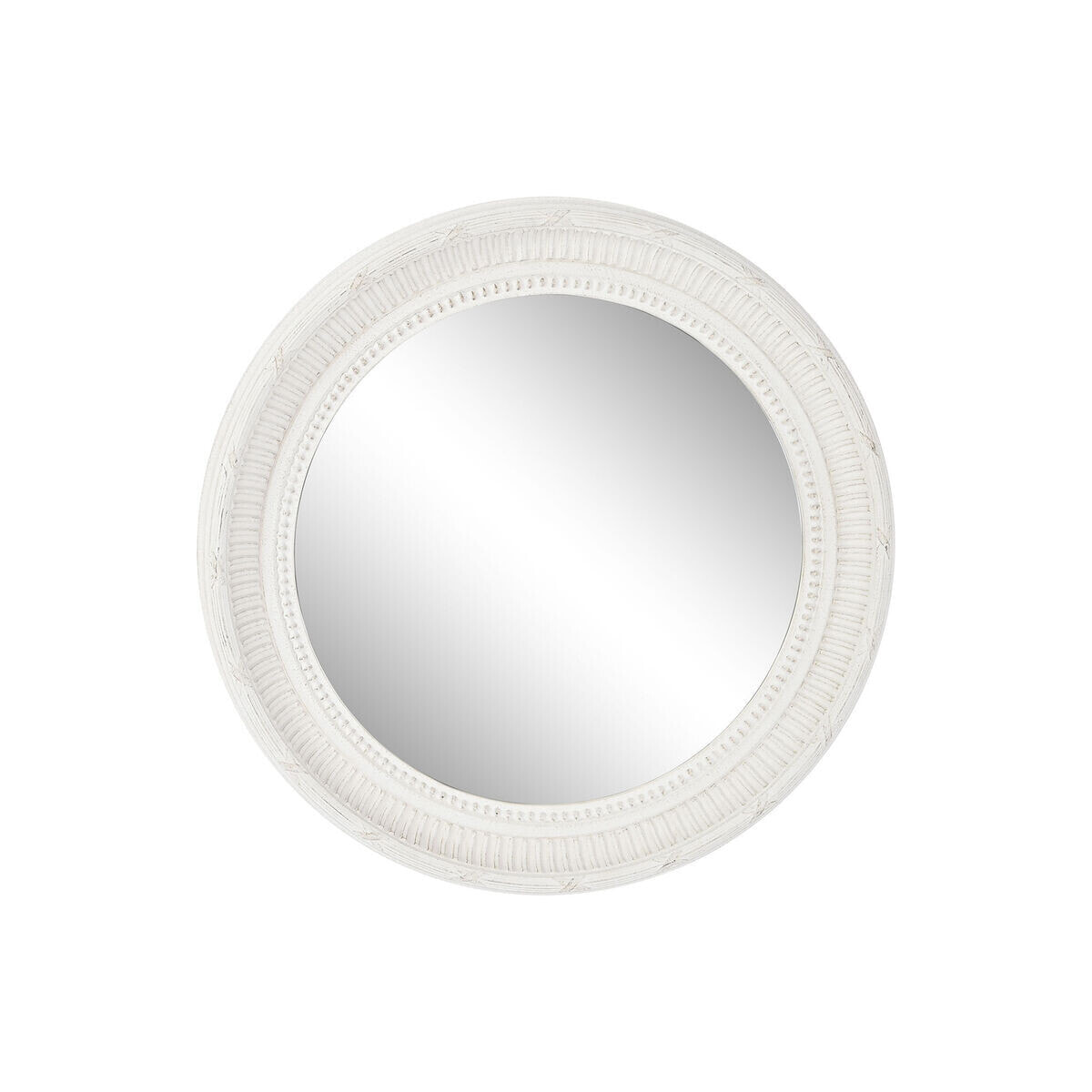 Настенное зеркало Home ESPRIT Белый Деревянный 66 x 5 x 66 cm