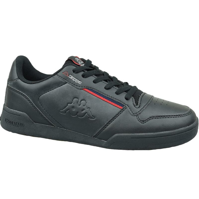 Мужские кроссовки повседневные черные кожаные  низкие демисезонные Kappa Marabu M 242765-1120 shoes