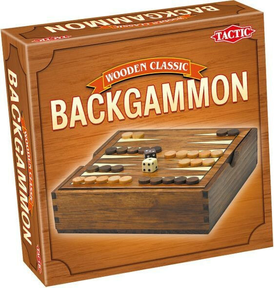 Tactic TACTIC Gra Wooden Classic Backgammon - 14026