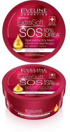 Eveline Extra Soft SOS 10% Urea Face & Body Cream Восстанавливающий крем для лица и тела с 10% мочевиной 175 мл