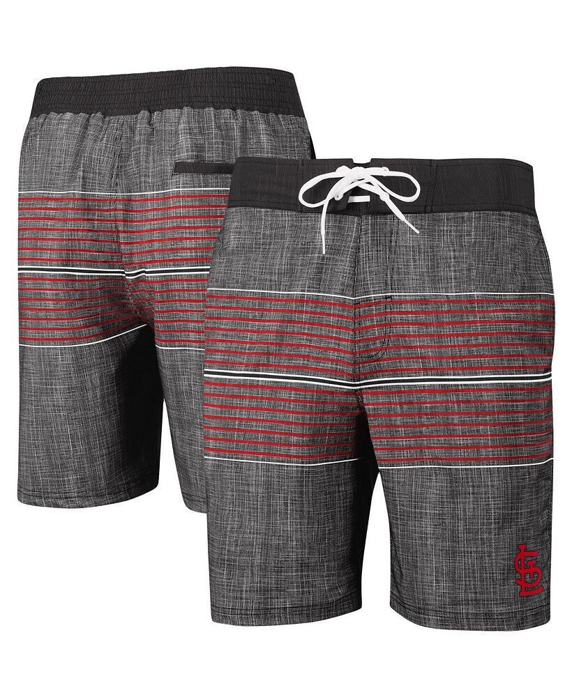 G-III Sports by Carl Banks men's Charcoal St. Louis Cardinals Horizon Volley Swim Trunks