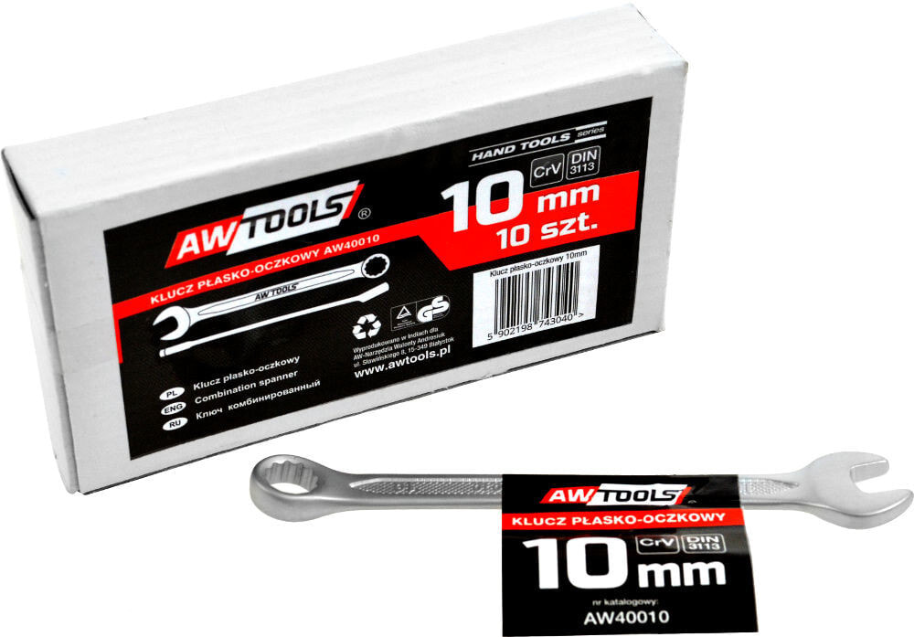 КОМБИНАЦИОННЫЙ КЛЮЧ AWTOOLS CrV DIN3113 РАЗМЕР: 11 (ММ)