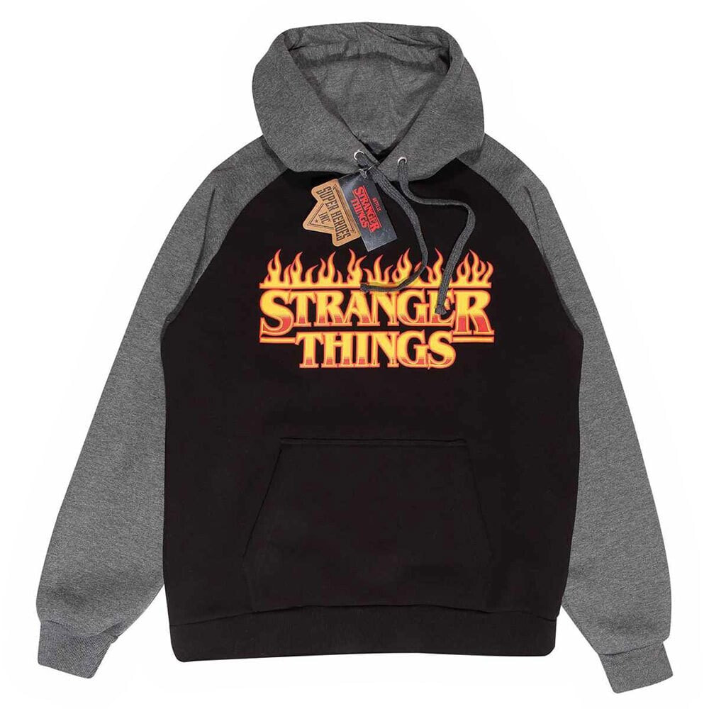 HEROES Official Stranger Things Flaming Logo Hoodie
